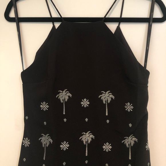 Three of Something Black Palm Tree Dress - Picture 2 of 6